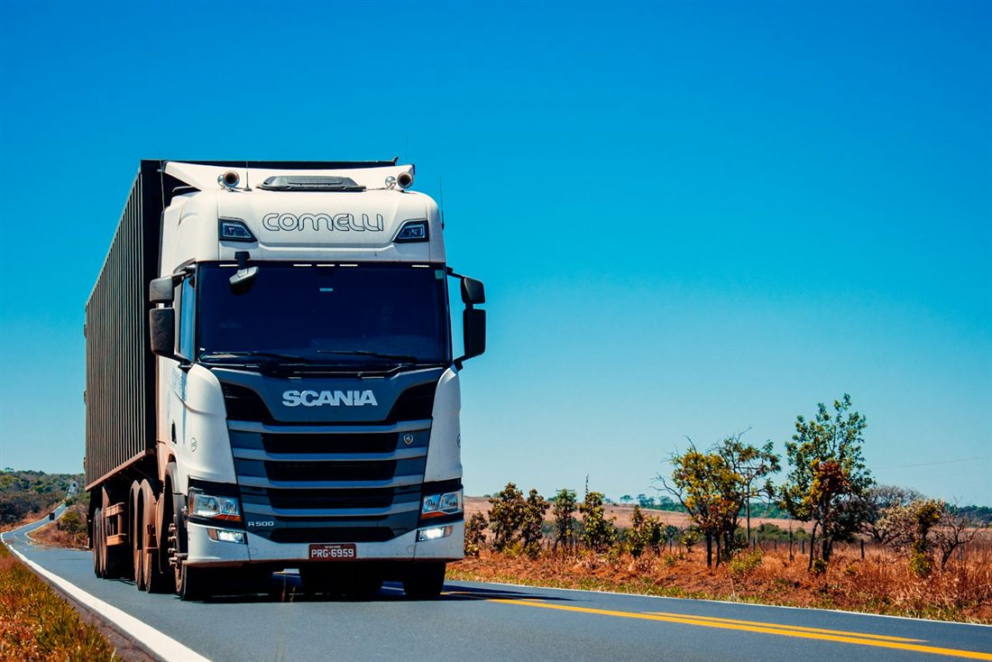 Commercial haulage truck